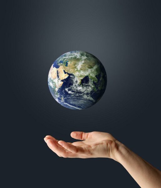 Poster XXL Le monde sur ta main