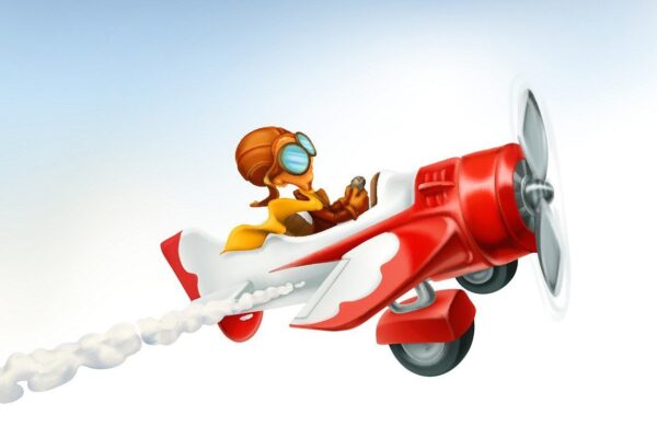 Peinture murale Avion