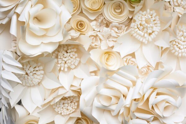 Sticker mural Fleurs en papier