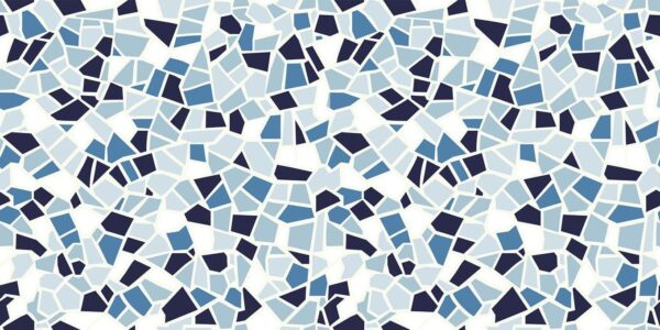 Peinture murale Mosaïque bleue