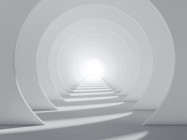 Poster XXL Tunnel blanc 3D