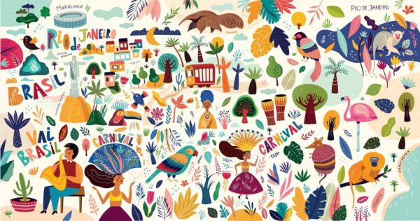 Peinture murale Brasilia Enfants
