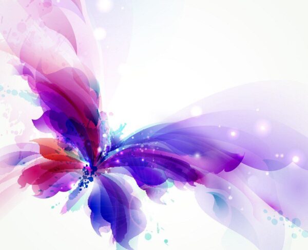 Peinture murale Papillon volant