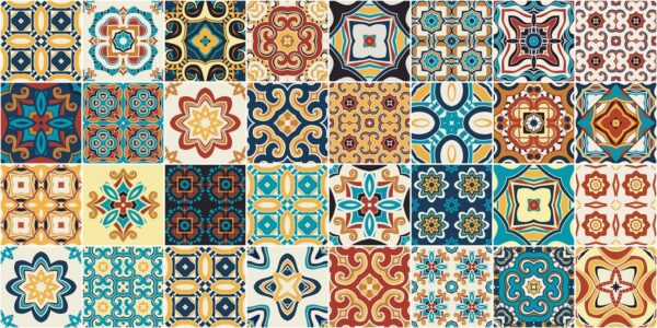 Peinture murale Carreaux de mosaïque