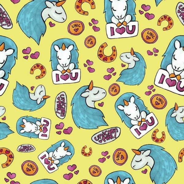 Papier peint licorne
