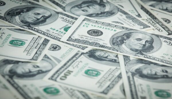 Peinture murale Billets de cent dollars