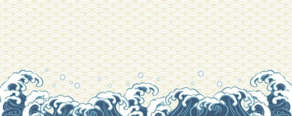 Peinture murale Vagues animées
