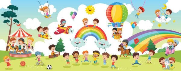 Peinture murale Jeu d'enfants