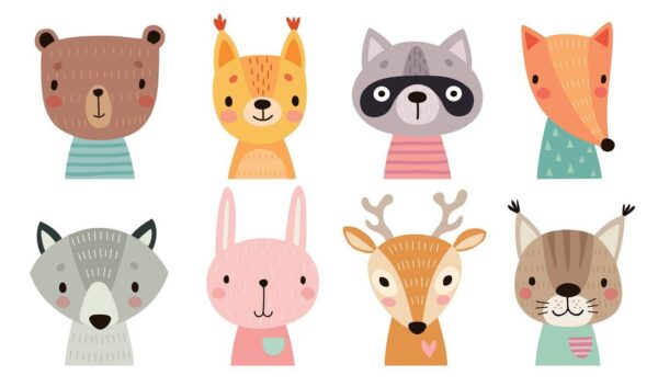 Peinture murale Animaux heureux