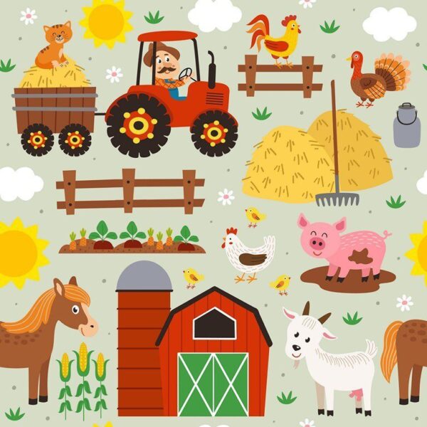 Poster XXL Ferme heureuse