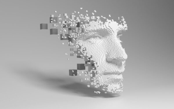 Papiers peints Visage numérique 3D