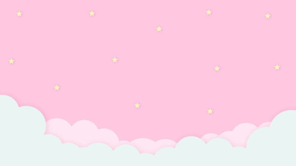 Peinture murale Ciel rose