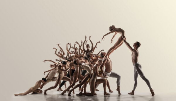 Peinture murale Groupe de danseurs