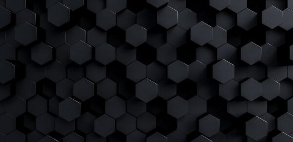 Peinture murale Hexagones gris