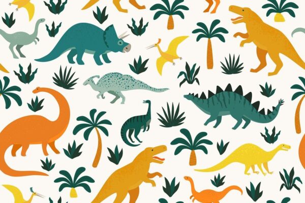 Peinture murale Dinosaures