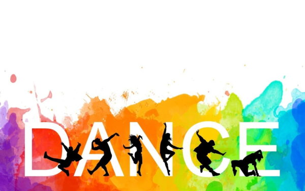 Peinture murale Danse colorée
