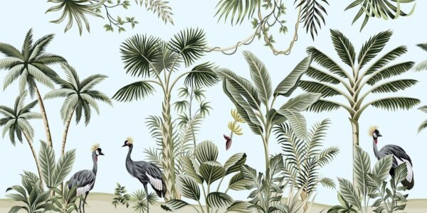 Peinture murale Vert Exotique