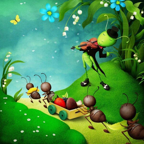 Peinture murale Fourmis qui travaillent