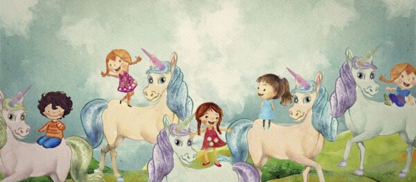 Poster XXL Belle licorne