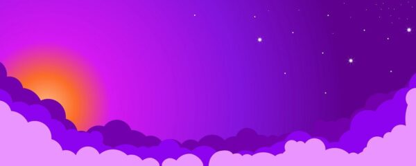 Peinture murale Ciel violet