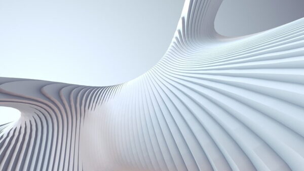 Peinture murale Blanc 3D