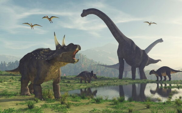 Poster XXL Le monde des dinosaures