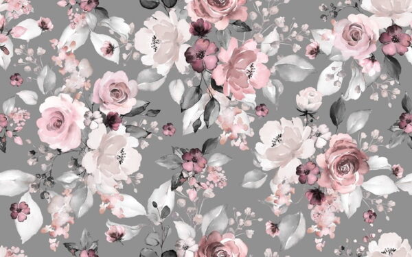Sticker mural Fleurs roses