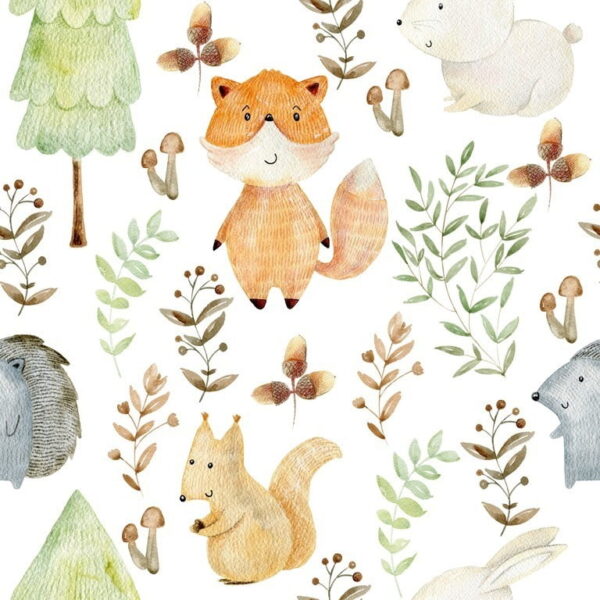Peinture murale Animaux de la forêt