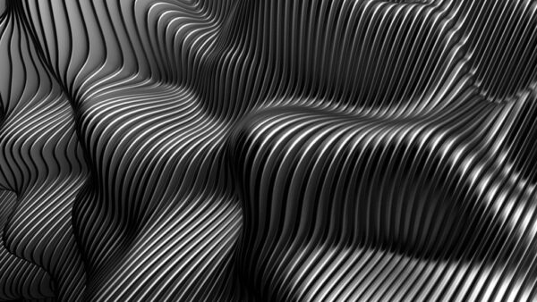 Peinture murale Vagues noires
