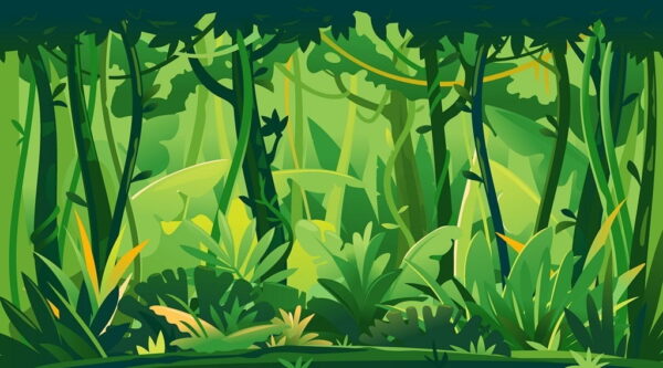 Poster XXL Jungle animée