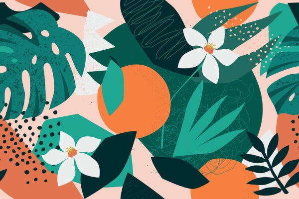 Peinture murale Jungle Moderne