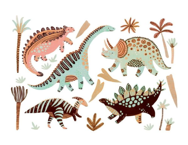 Peinture murale Dinosaures