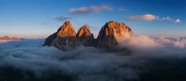 Peinture murale Vue sur les Dolomites