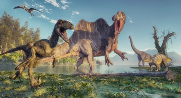 Peinture murale Dinosaures