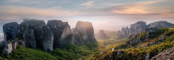Peinture murale Paysage de Grèce