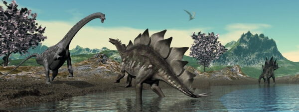 Peinture murale Dinosaures