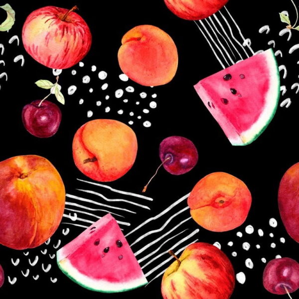 Peinture murale Thème des fruits