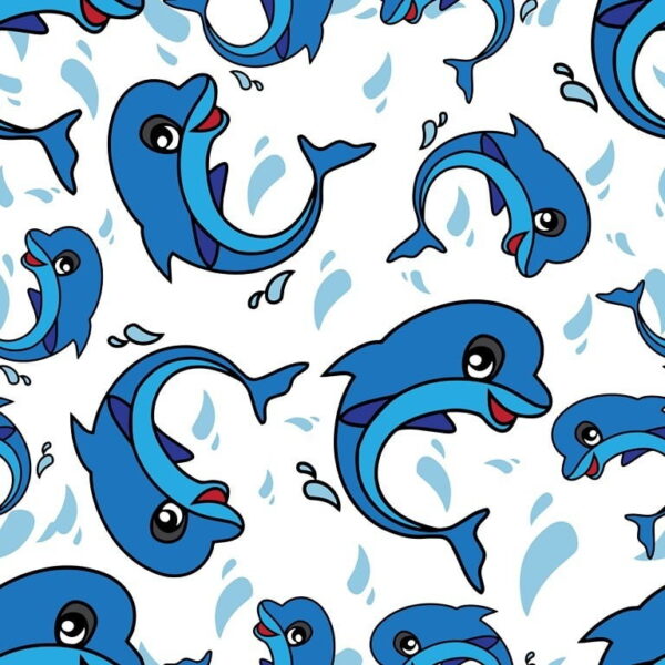 Peinture murale Dauphins