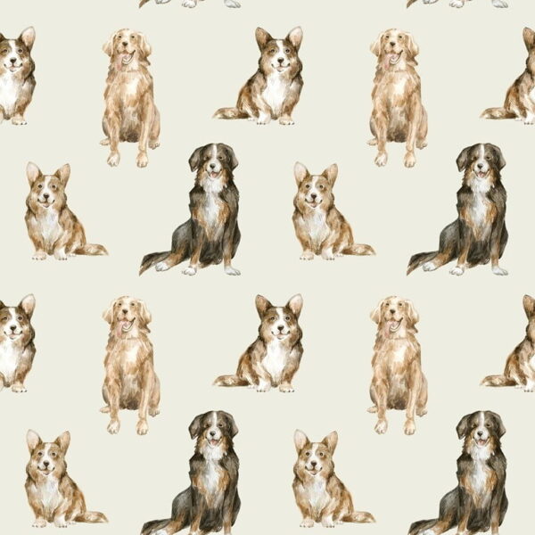 Peinture murale Chiens
