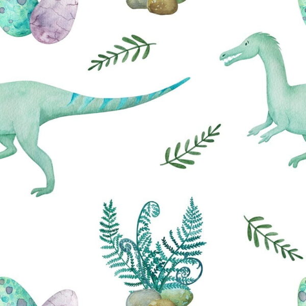 Peinture murale Dinosaures verts