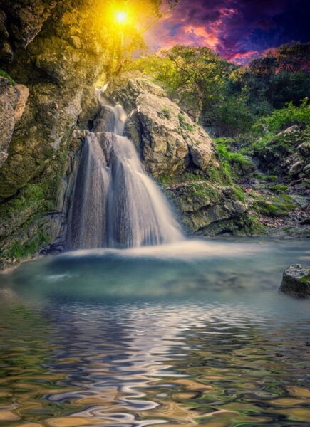 Peinture murale Cascade