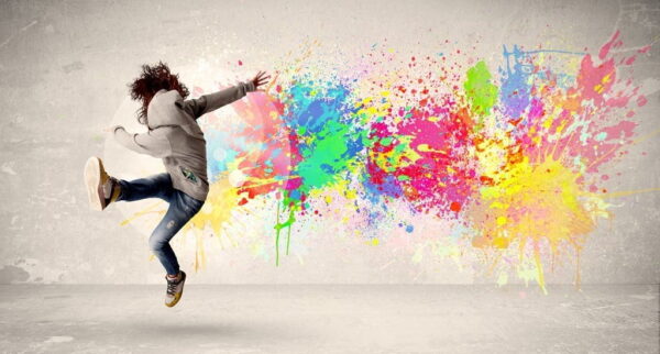 Peinture murale Taches d'encre