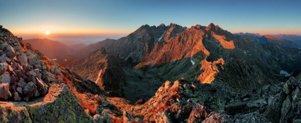 Peinture murale Vue sur la montagne