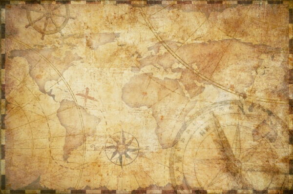 Peinture murale Carte historique