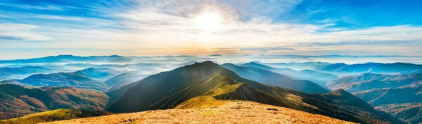 Peinture murale Vue sur la montagne