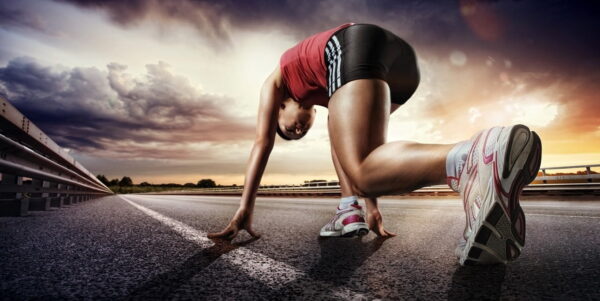Peinture murale Coureur