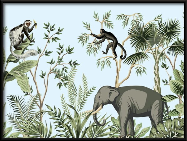 Affiche de paysage botanique tropical – Image 2