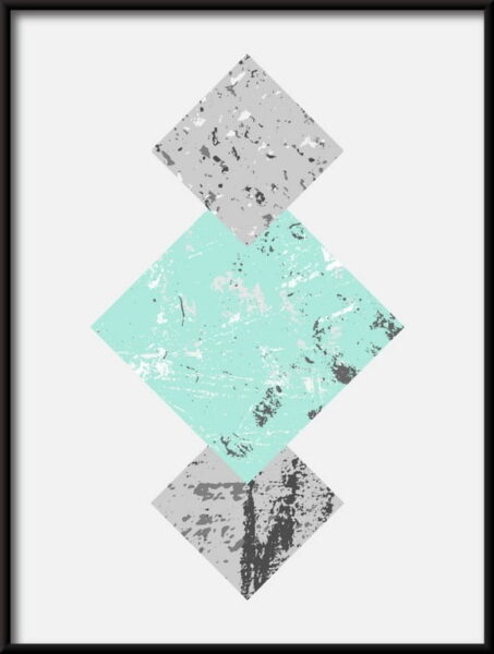 Trois carrés avec affiche géométrique de texture – Image 2