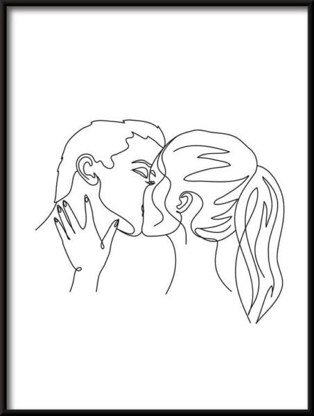 Affiche Baiser des amoureux