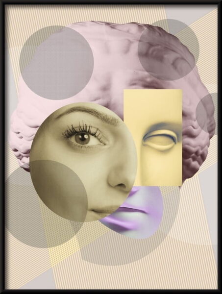 Collage d'art contemporain Poster – Image 4